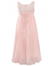 Blush Pink Lace Chiffon Floor Length Flower Girl Dress Junior Girl Dress